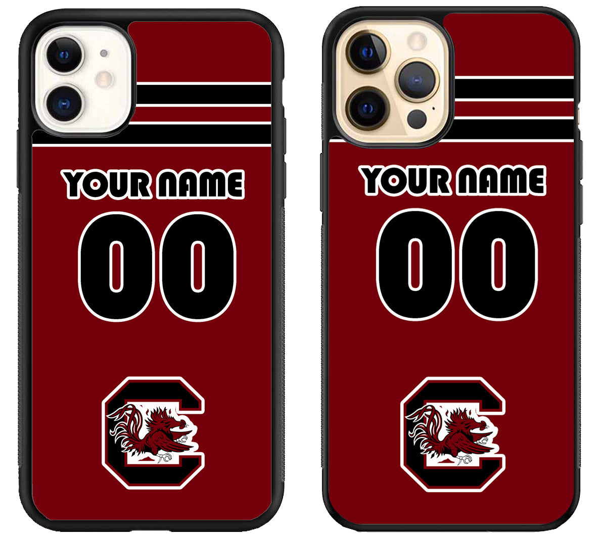 Custom Personalized South Carolina Gamecocks iPhone 12 | 12 Mini | 12 Pro | 12 Pro Max Case