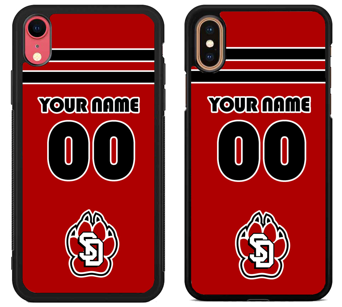 Custom Personalized South Dakota Coyotes iPhone X | Xs | Xr | Xs Max Case