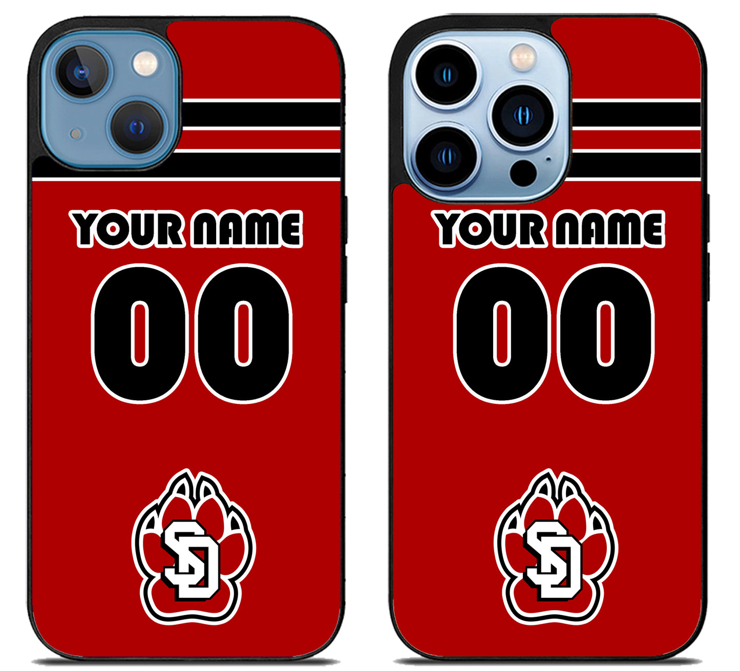 Custom Personalized South Dakota Coyotes iPhone 13 | 13 Mini | 13 Pro | 13 Pro Max Case