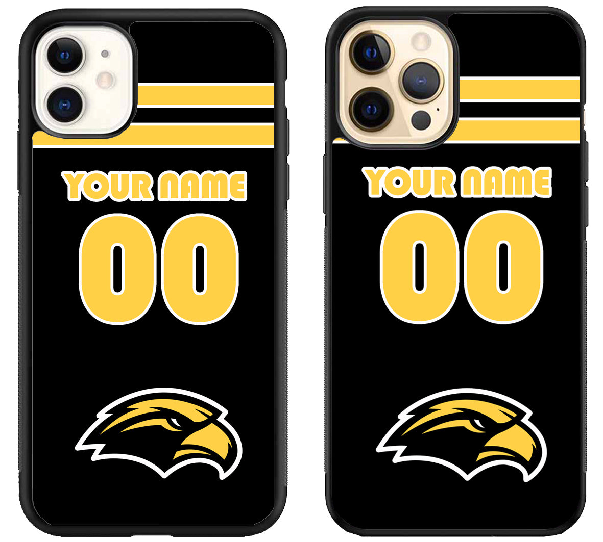 Custom Personalized Southern Miss Golden Eagles iPhone 12 | 12 Mini | 12 Pro | 12 Pro Max Case