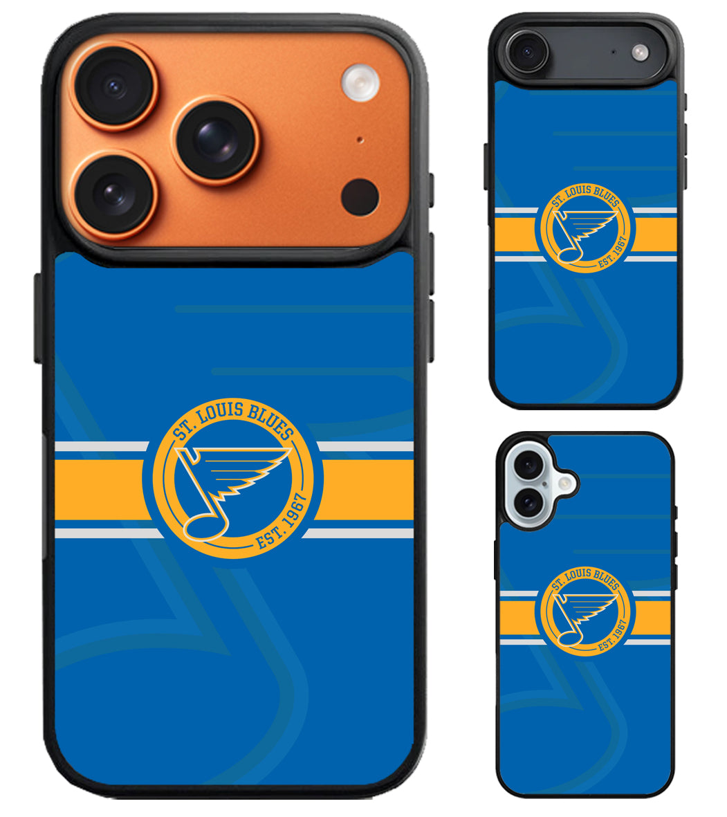 St Louis Blues Background iPhone Air | iPhone 17 | 17 Pro | 17 Pro Max Case