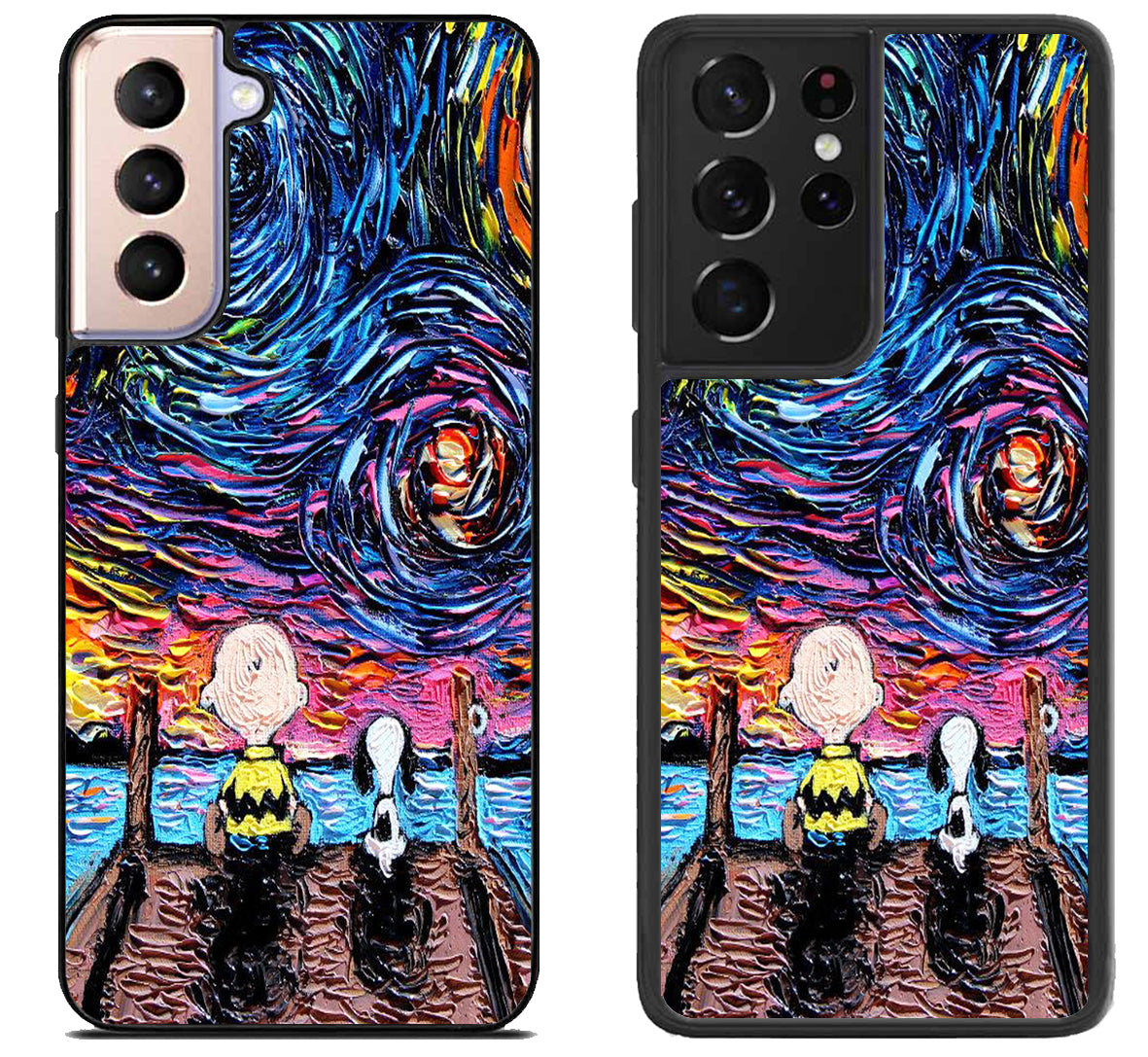 Starry Night snoopy Wallpaper Samsung Galaxy S21 | S21 FE | S21+ | S21 Ultra Case