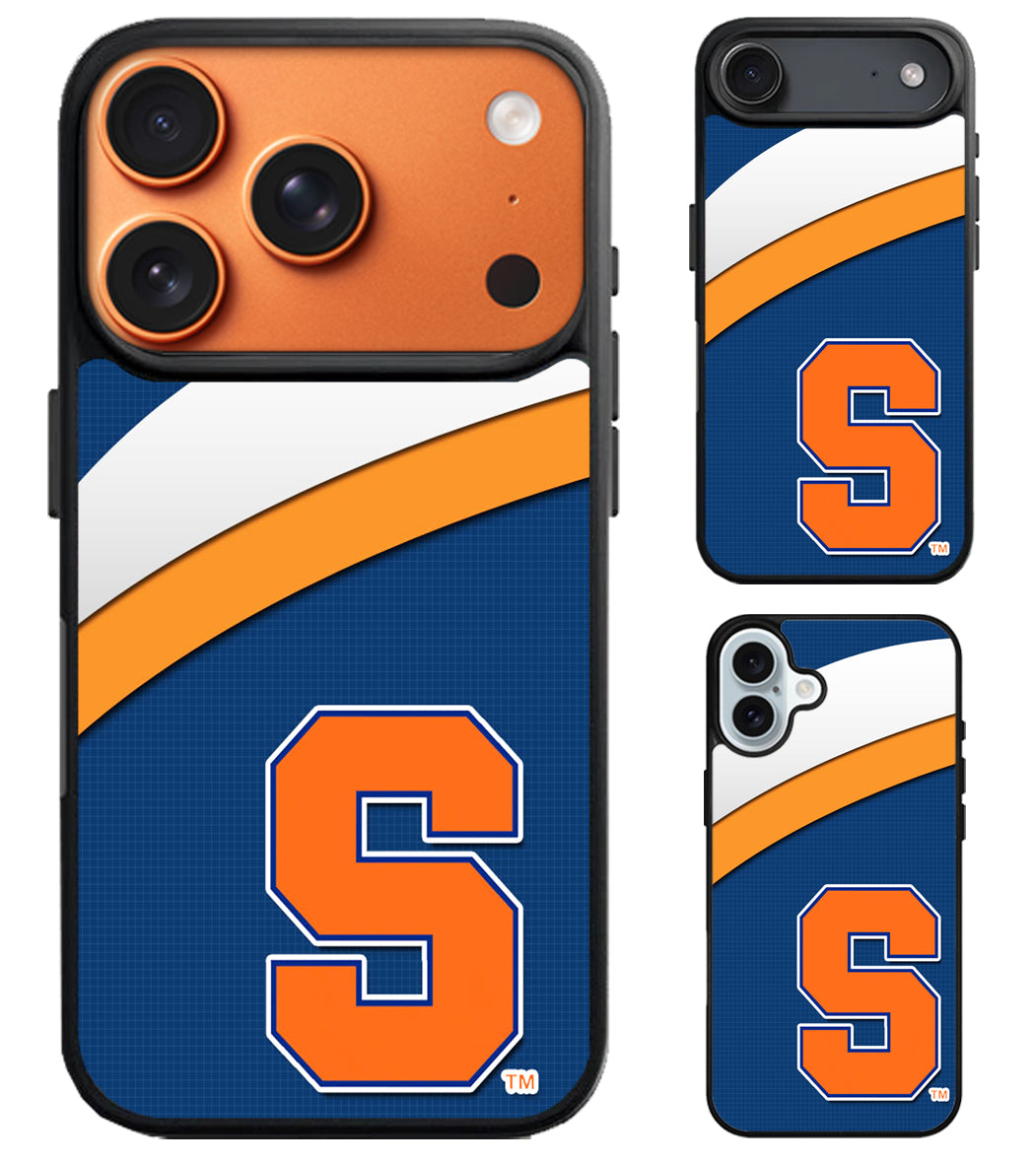 Syracuse Orange Logo Stripe iPhone Air | iPhone 17 | 17 Pro | 17 Pro Max Case