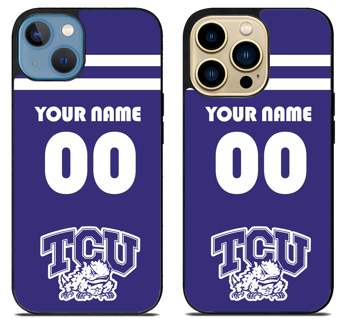 Custom Personalized TCU Horned Frogs iPhone 14 | 14 Plus | 14 Pro | 14 Pro Max Case