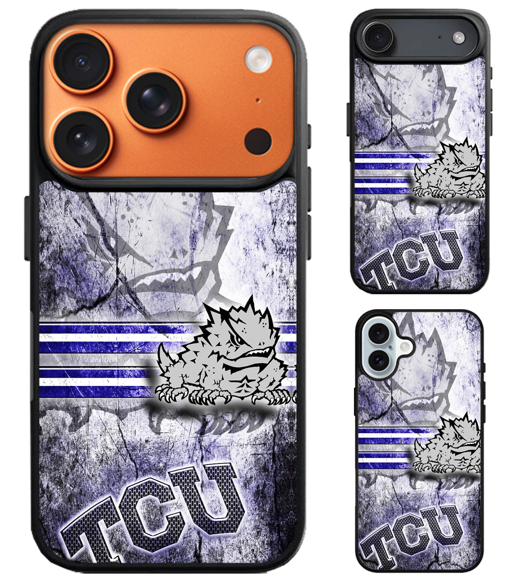 TCU Horned Frogs Background iPhone Air | iPhone 17 | 17 Pro | 17 Pro Max Case