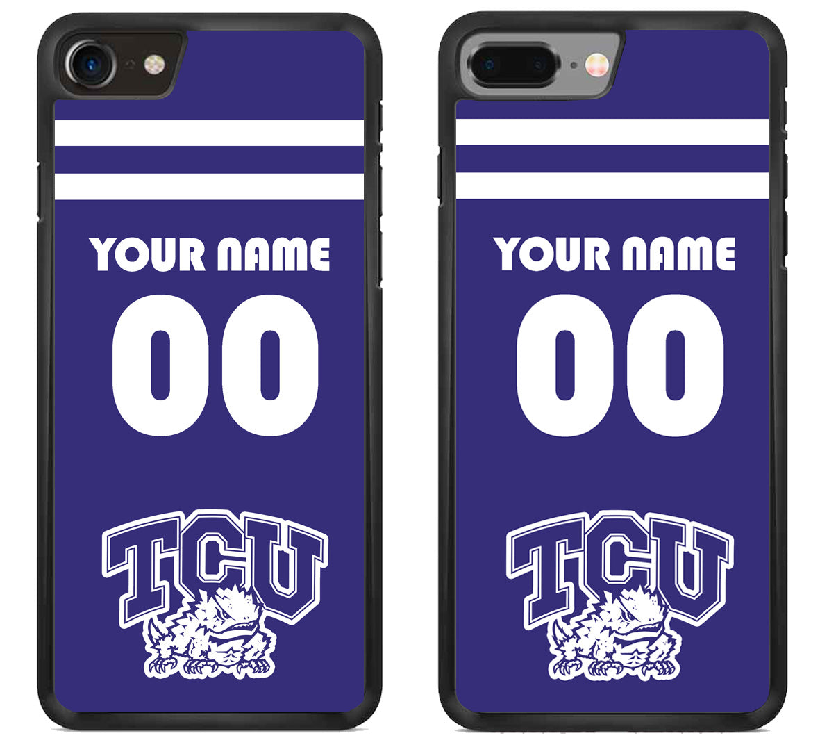 Custom Personalized TCU Horned Frogs iPhone 8 | 8 Plus Case
