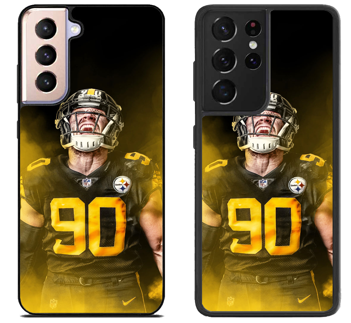 TJ Watt Pittsburgh Steelers Wallpaper Samsung Galaxy S21 | S21 FE | S21+ | S21 Ultra Case
