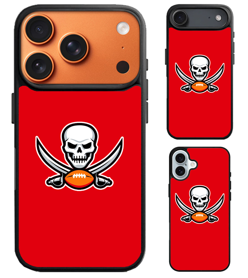 Tampa Bay Buccaneers Red Football iPhone Air | iPhone 17 | 17 Pro | 17 Pro Max Case