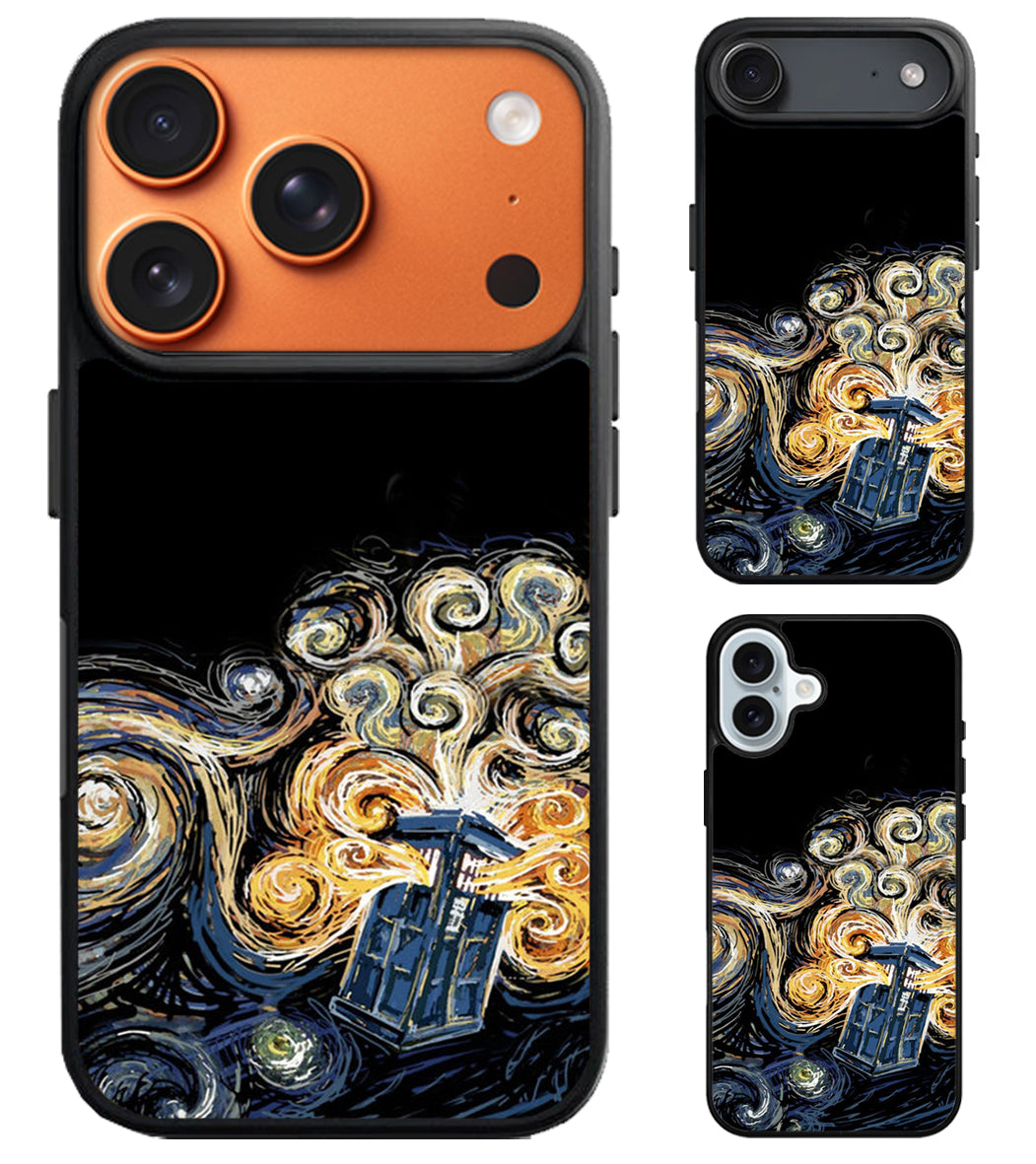 Tardis Van Gogh Doctor Who iPhone Air | iPhone 17 | 17 Pro | 17 Pro Max Case