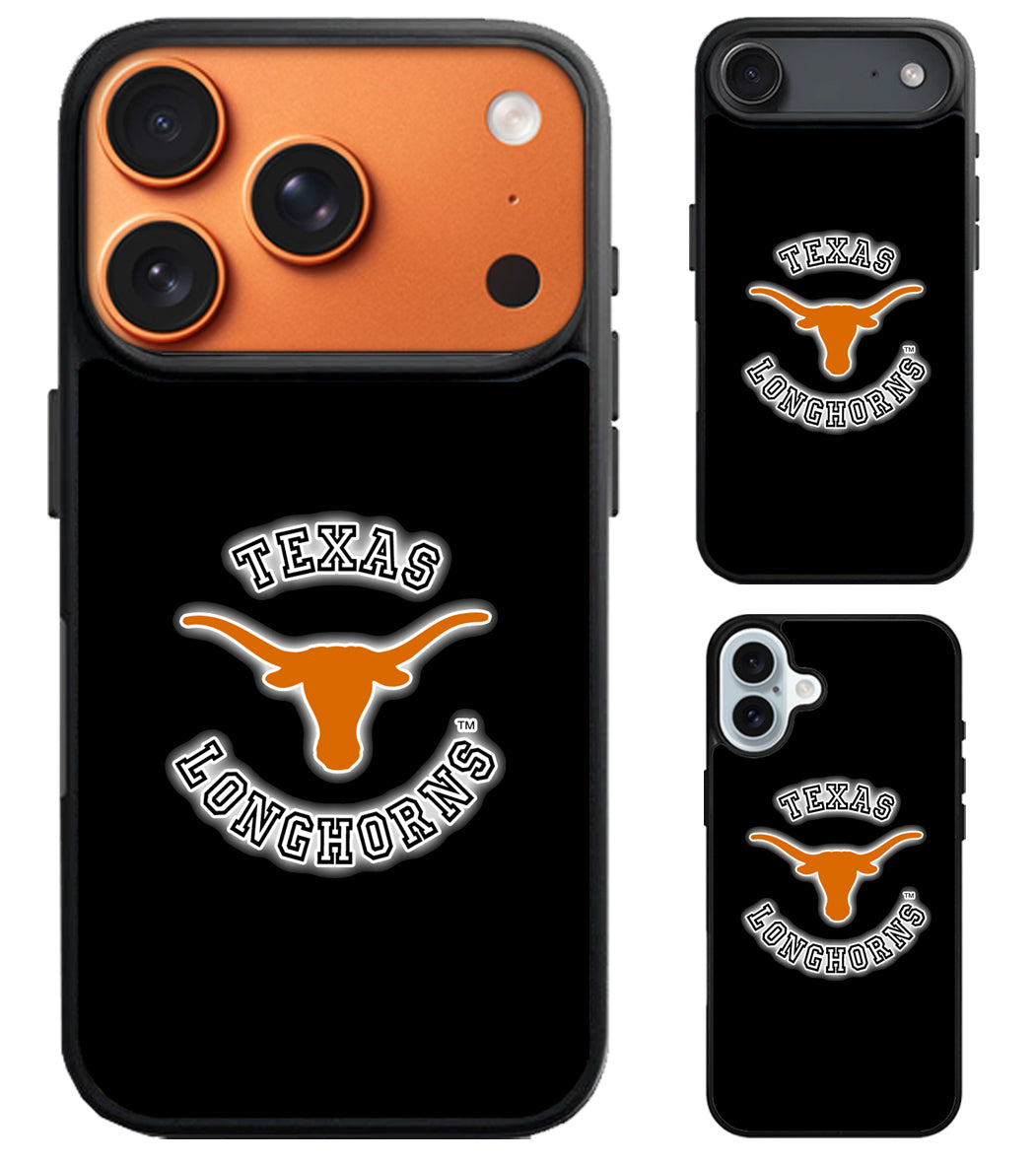 Texas Longhorns Black Cover iPhone Air | iPhone 17 | 17 Pro | 17 Pro Max Case