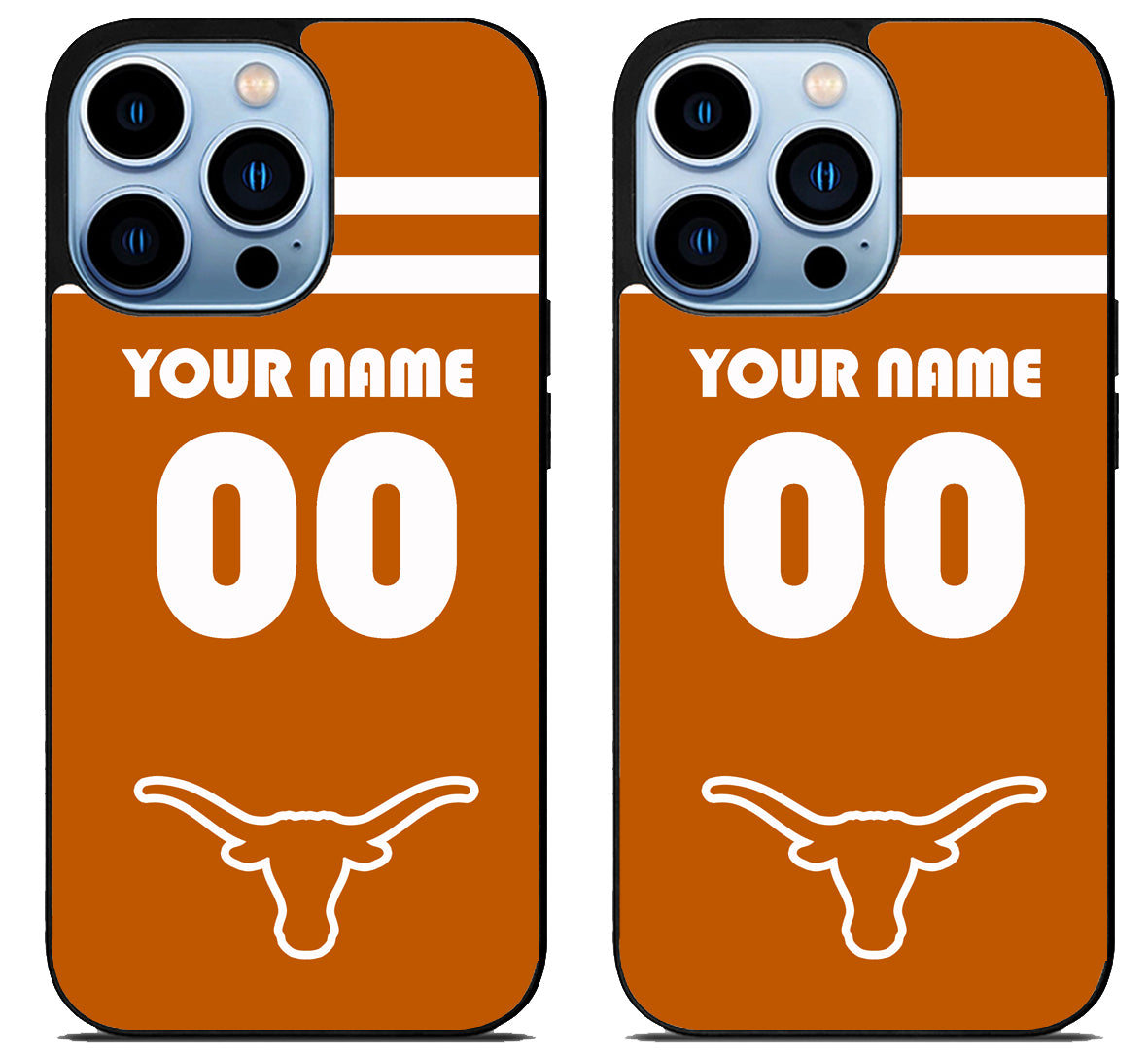 Custom Personalized Texas Longhorns iPhone 15 Pro | iPhone 15 Pro Max Case