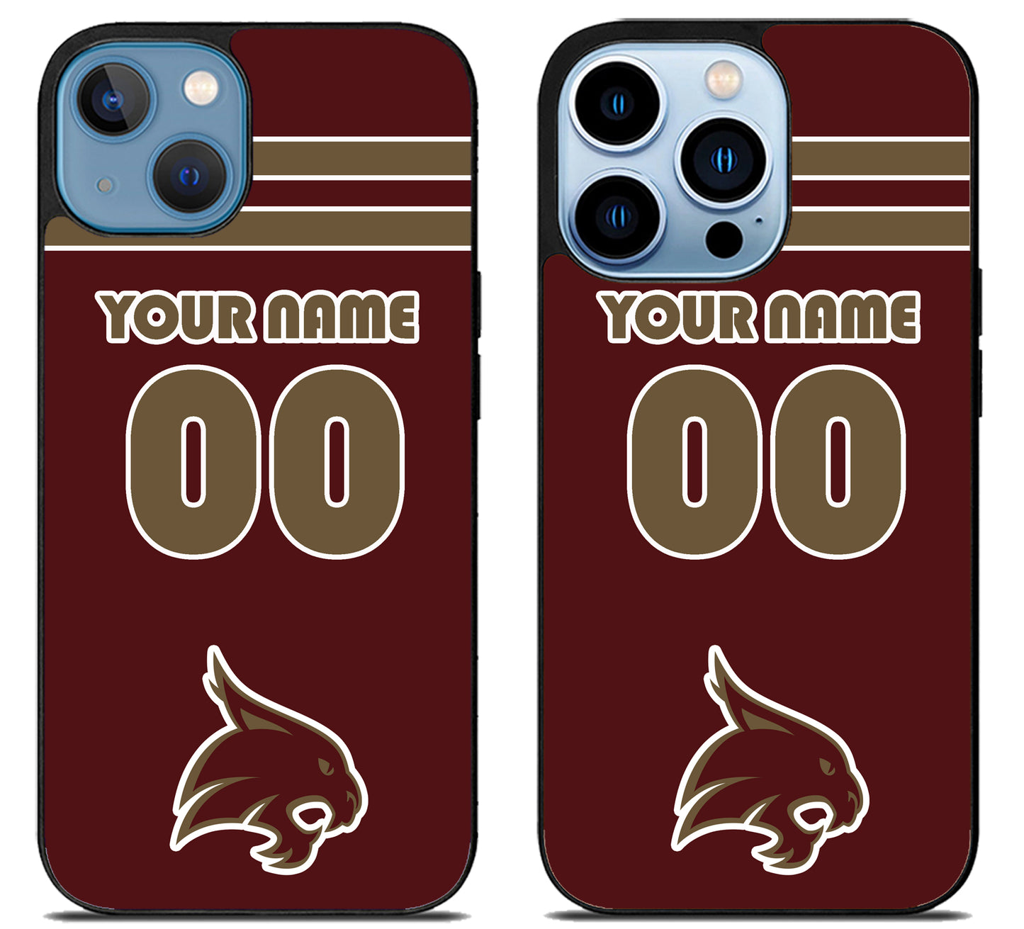 Custom Personalized Texas State Bobcats iPhone 13 | 13 Mini | 13 Pro | 13 Pro Max Case