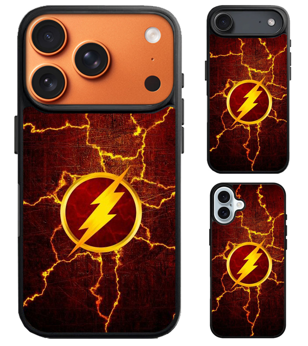 The Flash Marble Logo iPhone Air | iPhone 17 | 17 Pro | 17 Pro Max Case