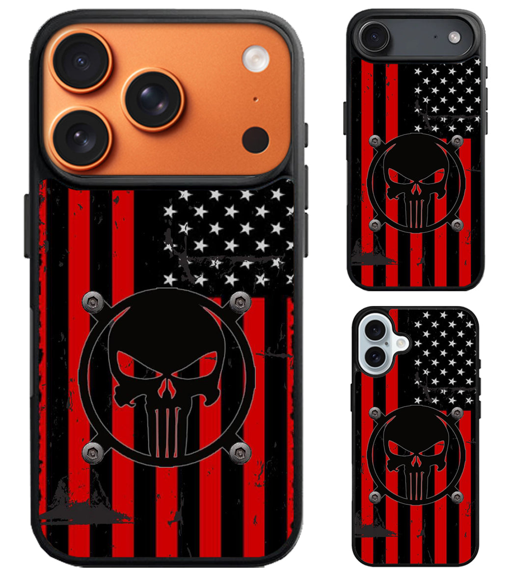 The Punisher Flag iPhone Air | iPhone 17 | 17 Pro | 17 Pro Max Case