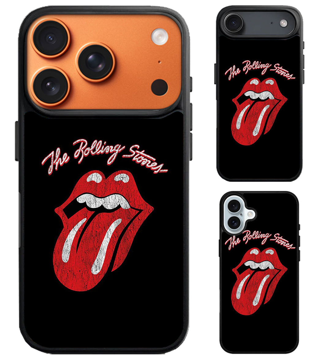 The Rolling Stones Logo Black iPhone Air | iPhone 17 | 17 Pro | 17 Pro Max Case
