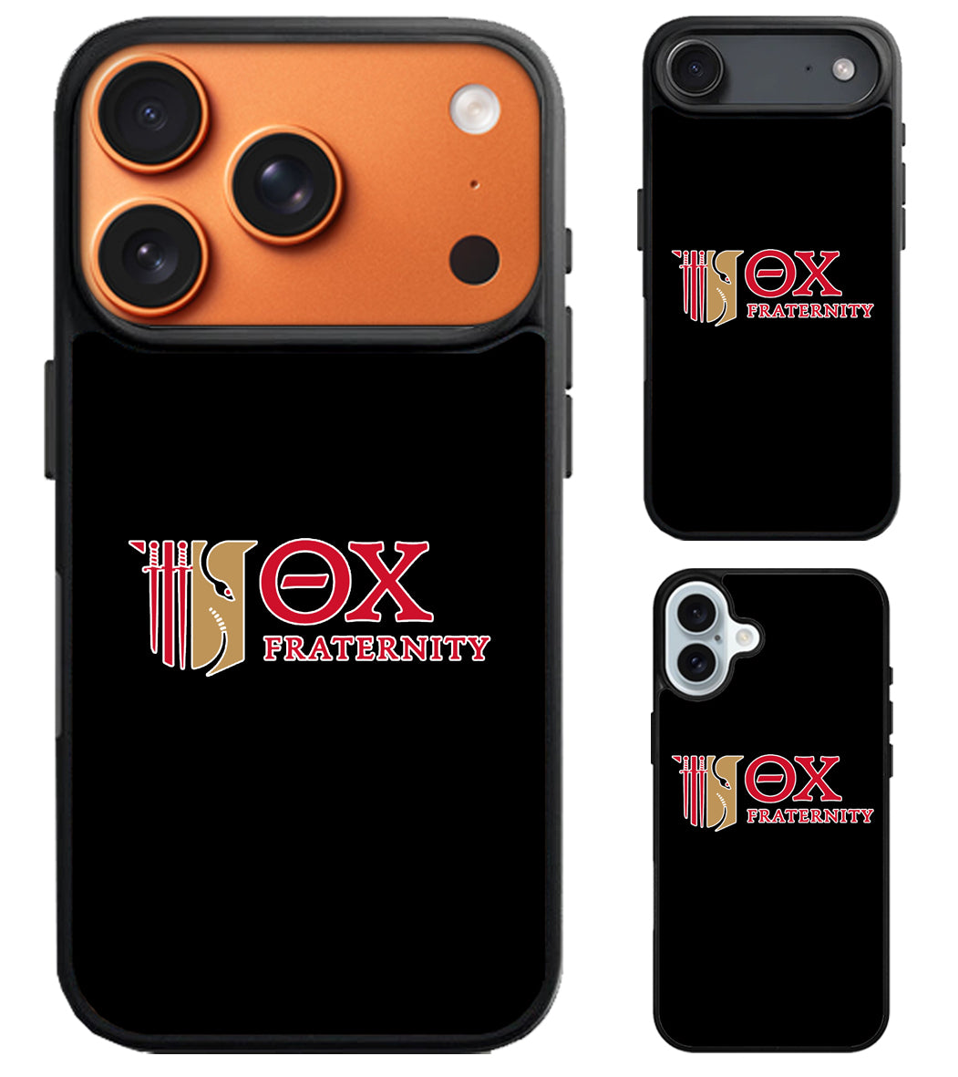 Theta Chi Fraternity Black iPhone Air | iPhone 17 | 17 Pro | 17 Pro Max Case