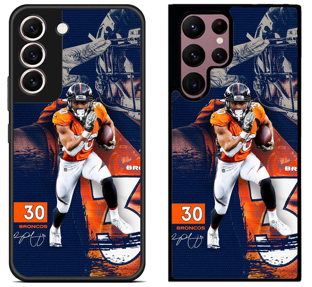 Tioni Taylor Denver Broncos Samsung Galaxy S22 | S22+ | S22 Ultra Case