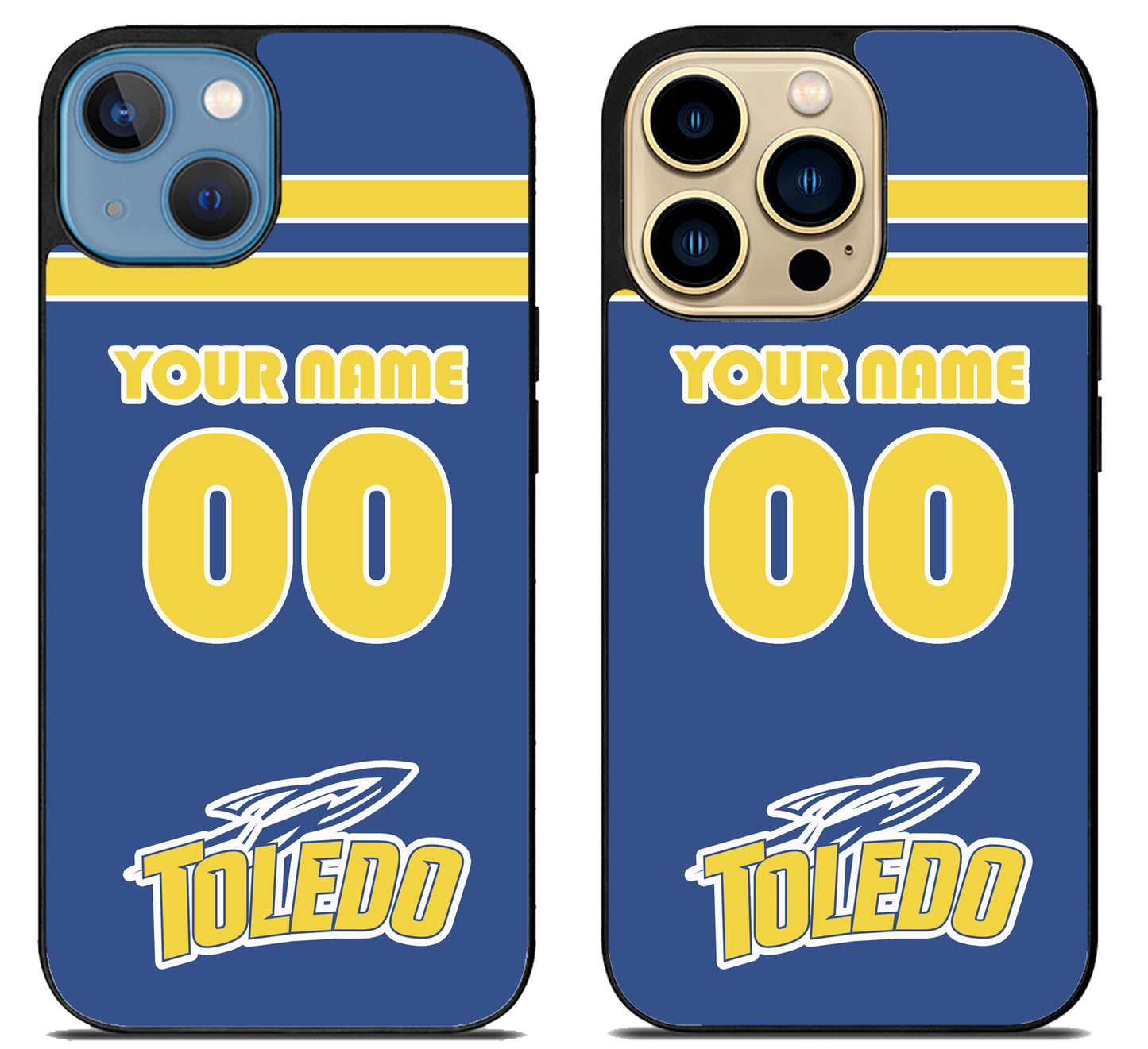 Custom Personalized Toledo Rockets iPhone 14 | 14 Plus | 14 Pro | 14 Pro Max Case