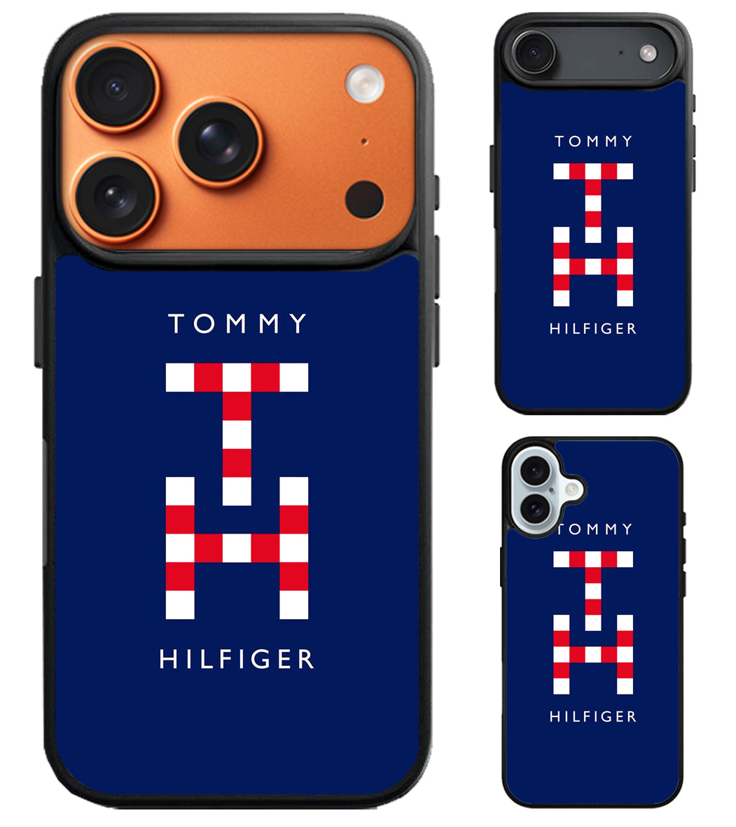 Tommy Hilfiger Blue iPhone Air | iPhone 17 | 17 Pro | 17 Pro Max Case