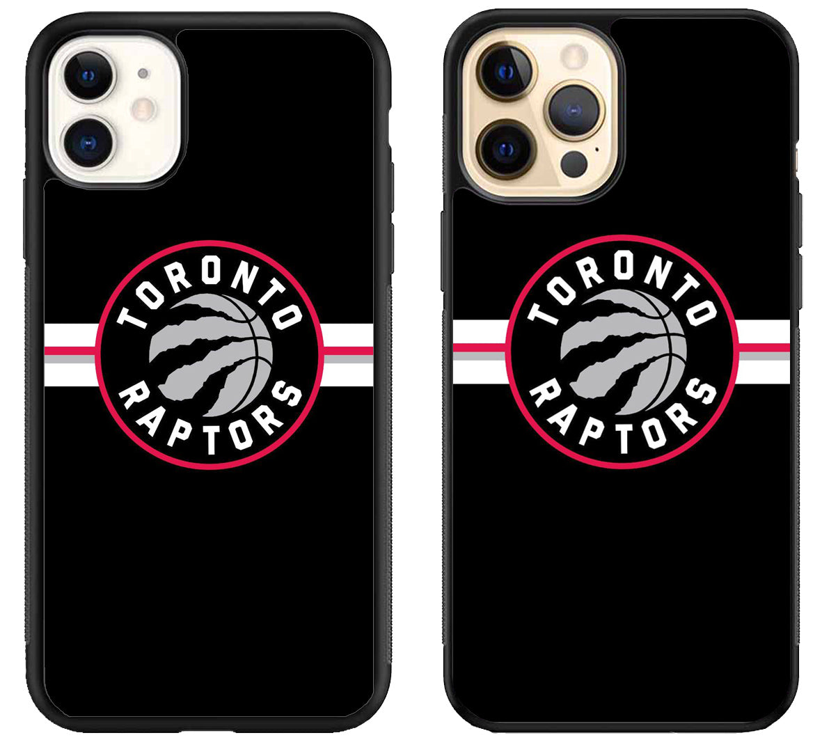 Toronto Raptors Black Stripe iPhone 12 | 12 Mini | 12 Pro | 12 Pro Max Case