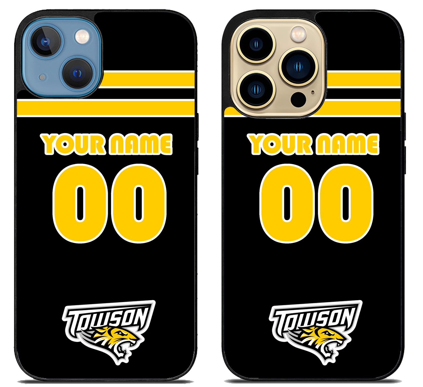 Custom Personalized Towson Tigers iPhone 14 | 14 Plus | 14 Pro | 14 Pro Max Case