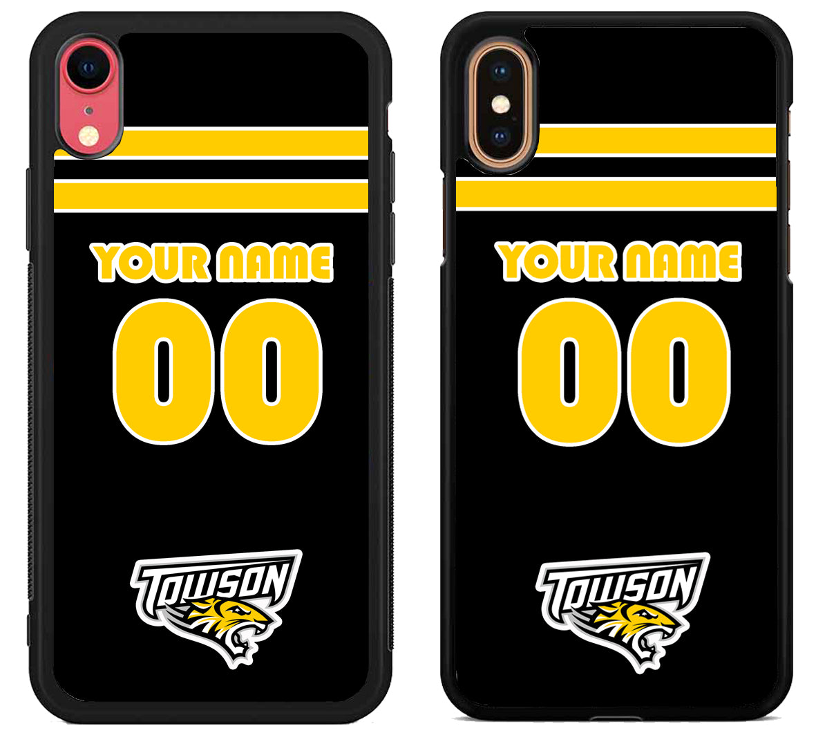 Custom Personalized Towson Tigers iPhone X | Xs | Xr | Xs Max Case