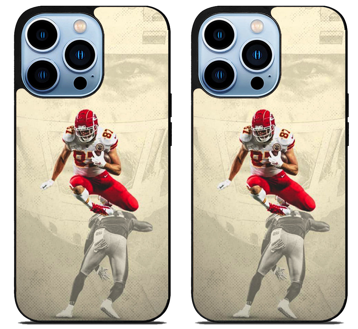 Travis Kelce Kc Chiefs Background iPhone 15 Pro | iPhone 15 Pro Max Case