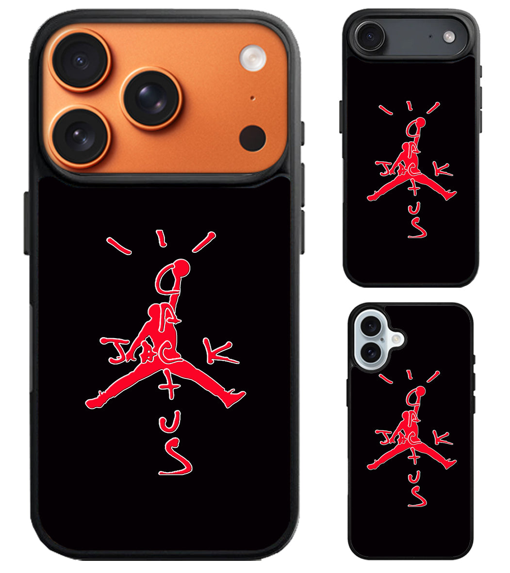 Travis Scott Jack Cactus X Jordan Red iPhone Air | iPhone 17 | 17 Pro | 17 Pro Max Case