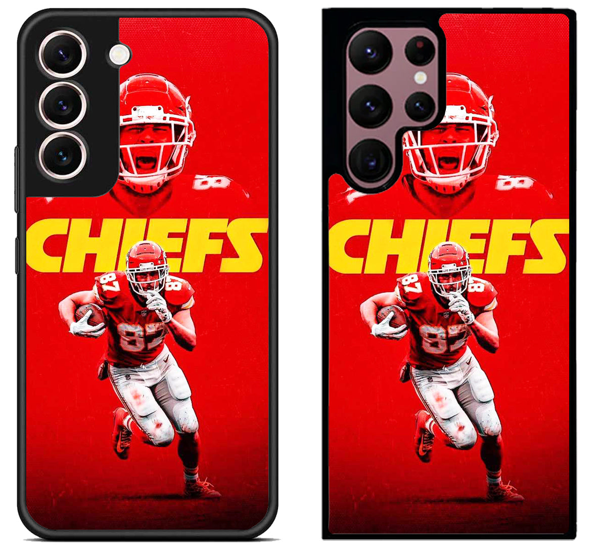 Travis kelce Kc Chiefs Background Samsung Galaxy S22 | S22+ | S22 Ultra Case
