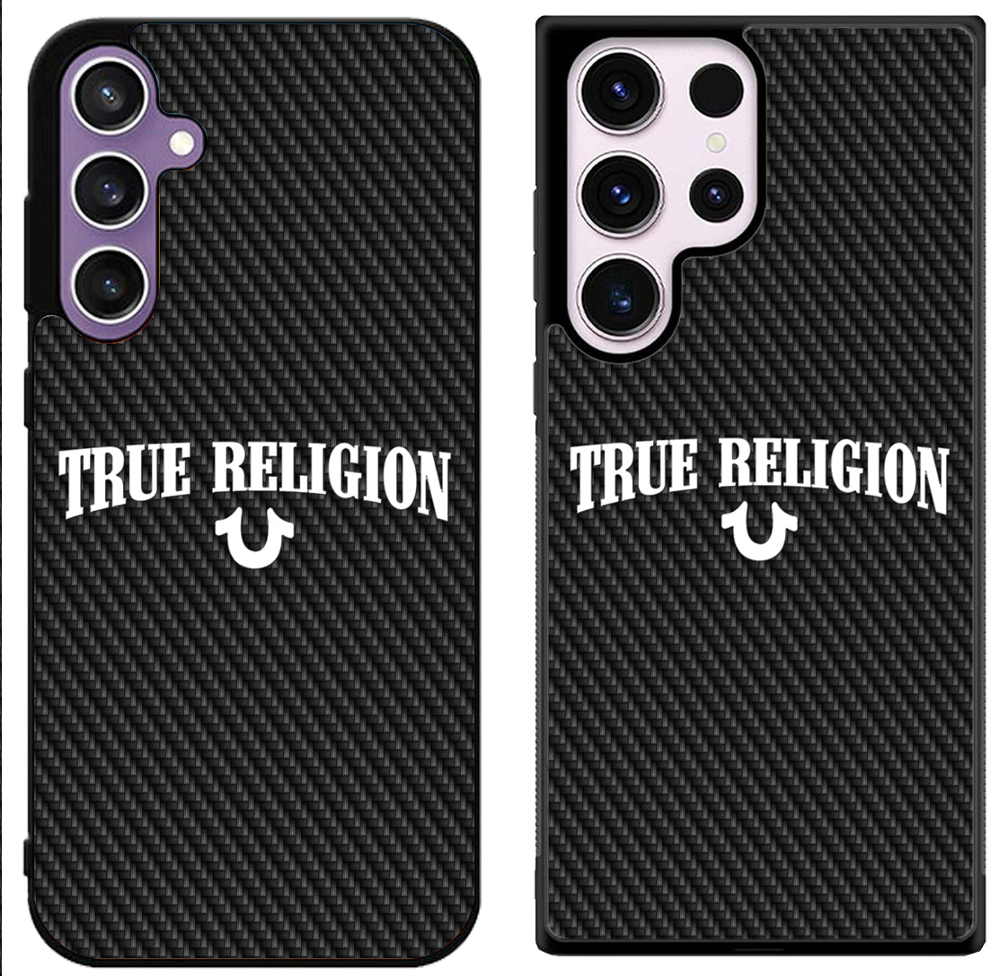 True Religion Logo Carbon Samsung Galaxy S24 | S24+ | S24 Ultra Case