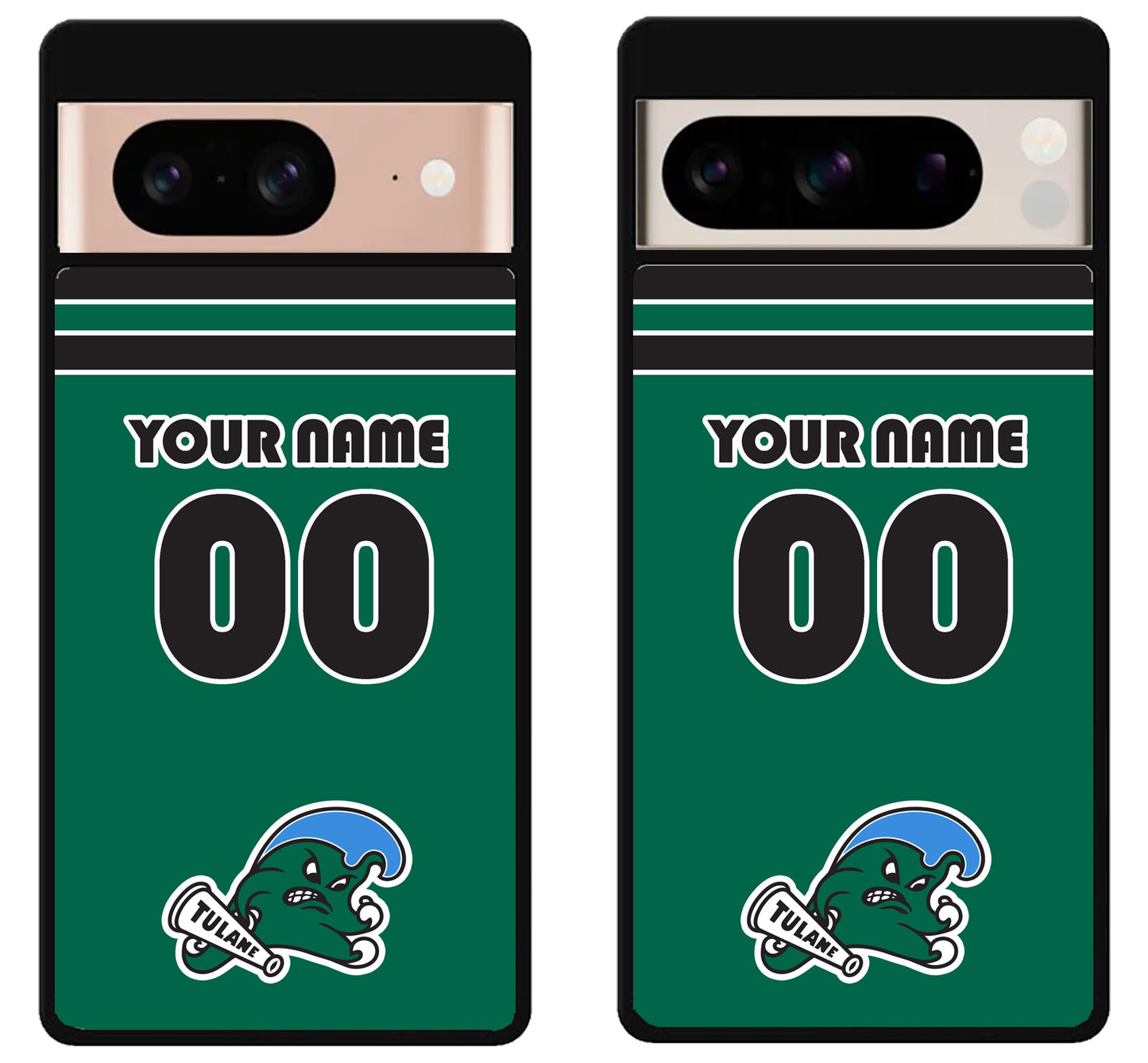 Custom Personalized Tulane Green Wave Google Pixel 8 | 8 Pro Case