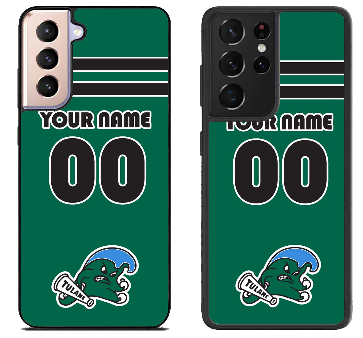 Custom Personalized Tulane Green Wave Samsung Galaxy S21 | S21 FE | S21+ | S21 Ultra Case