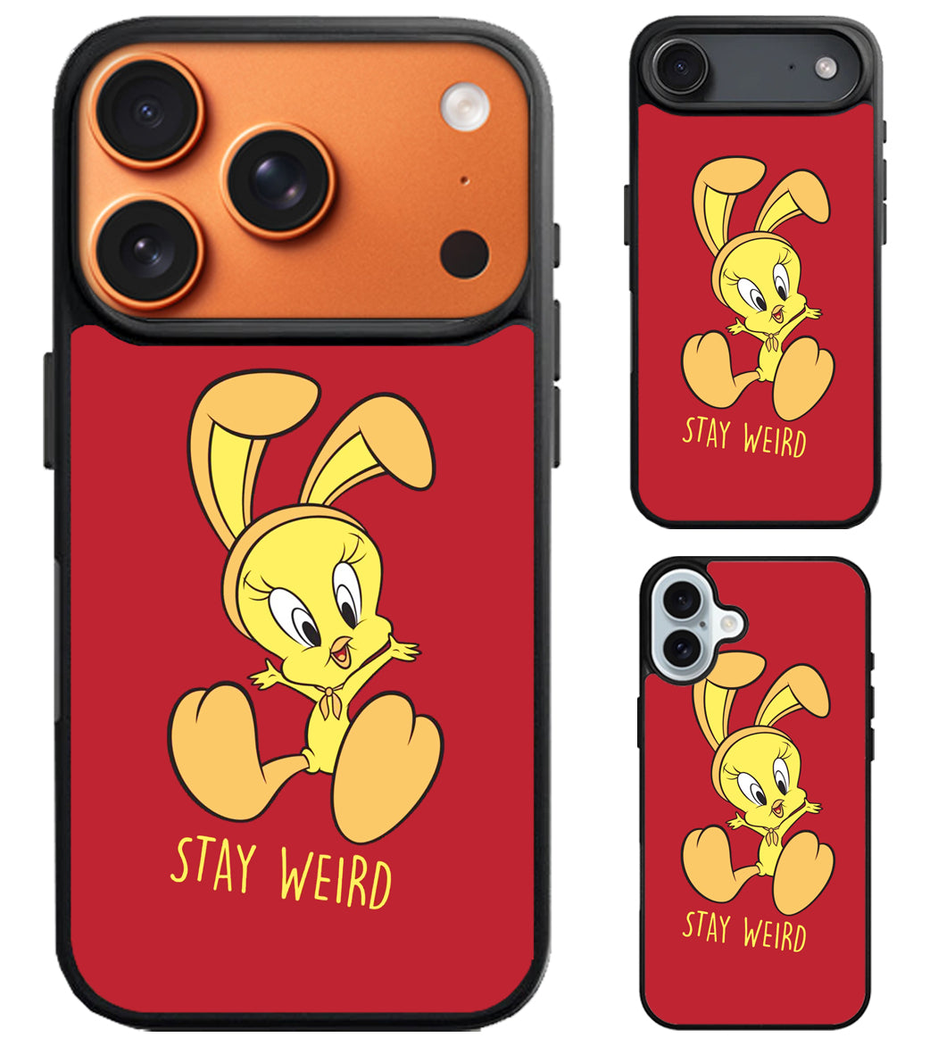 Tweety Looney Tunes Stay Weird iPhone Air | iPhone 17 | 17 Pro | 17 Pro Max Case