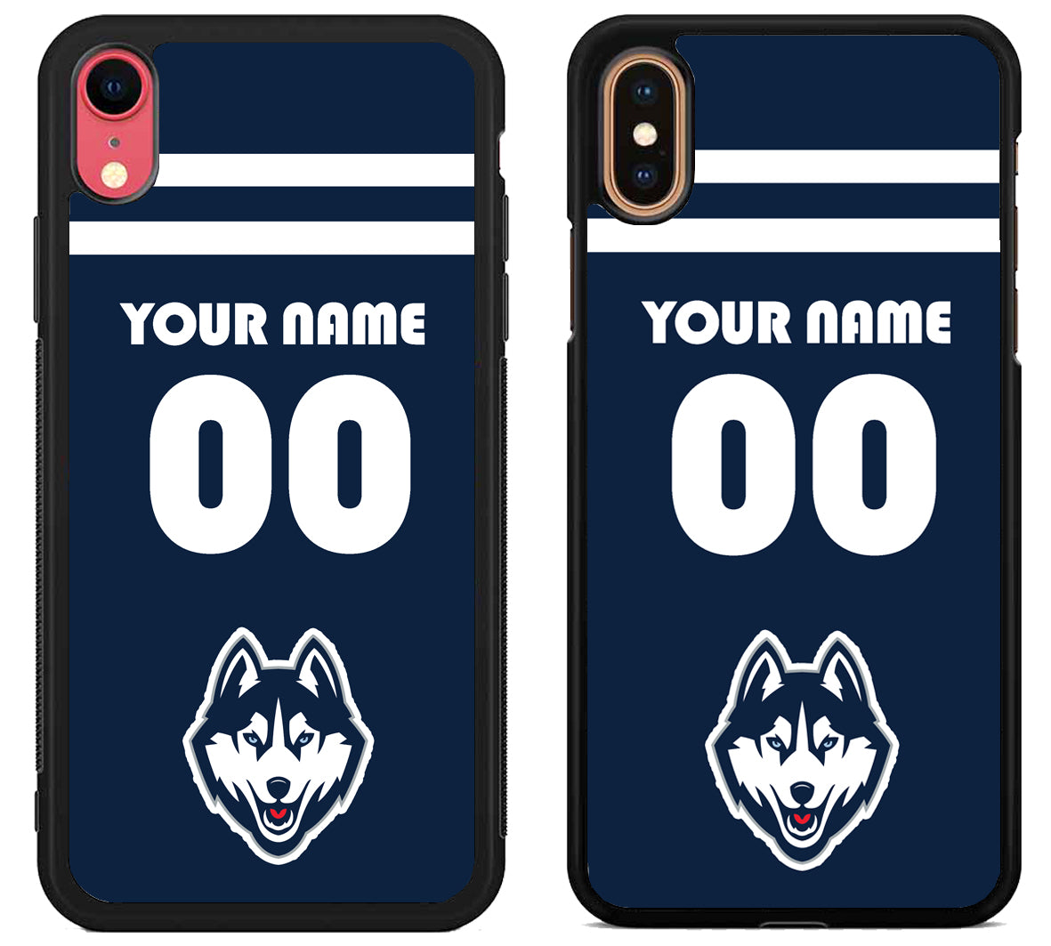 Custom Personalized UConn Huskies iPhone X | Xs | Xr | Xs Max Case