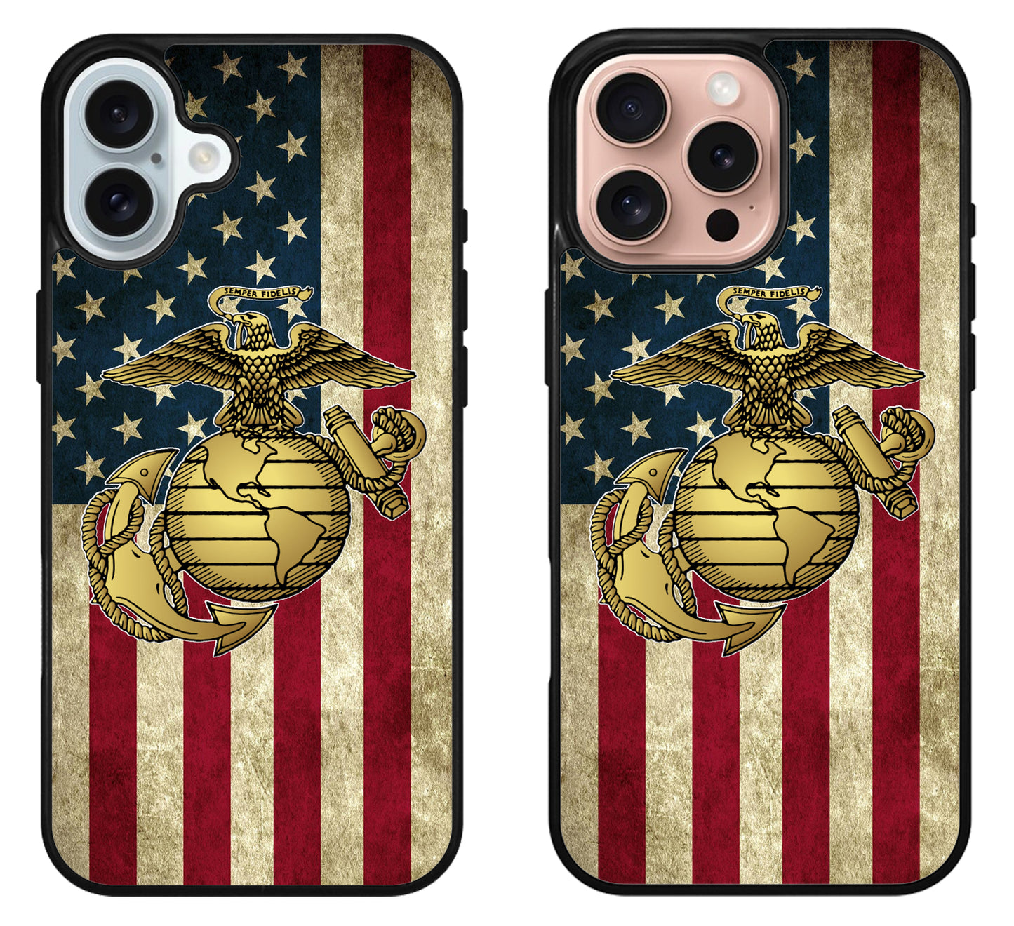 US Marine Corps Flag iPhone 16 | 16 Plus | 16 Pro | 16 Pro Max Case