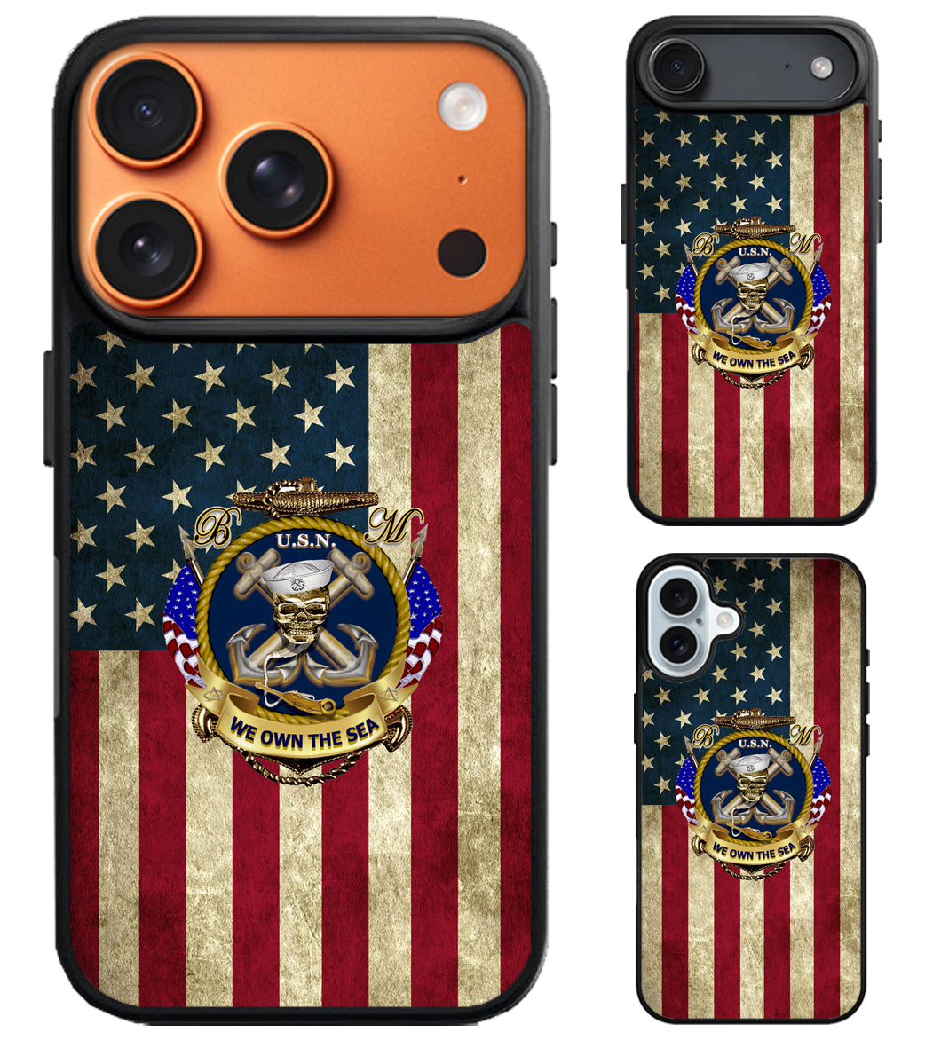 US Navy Military Flag iPhone Air | iPhone 17 | 17 Pro | 17 Pro Max Case