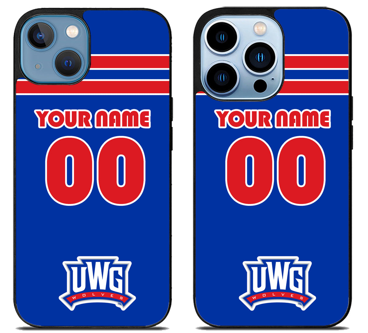 Custom Personalized University of West Georgia Wolves iPhone 13 | 13 Mini | 13 Pro | 13 Pro Max Case