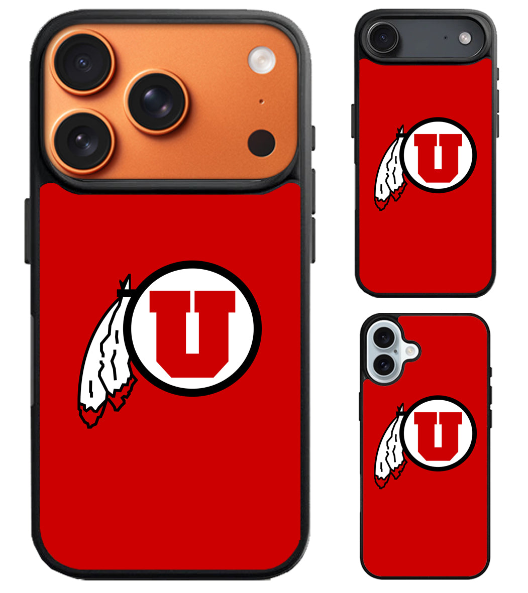 Utah Utes Logo Red iPhone Air | iPhone 17 | 17 Pro | 17 Pro Max Case