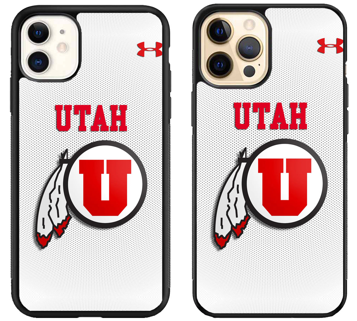 Utah Utes White iPhone 12 | 12 Mini | 12 Pro | 12 Pro Max Case