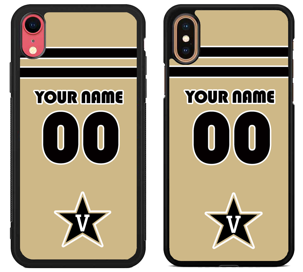 Custom Personalized Vanderbilt Commodores iPhone X | Xs | Xr | Xs Max Case