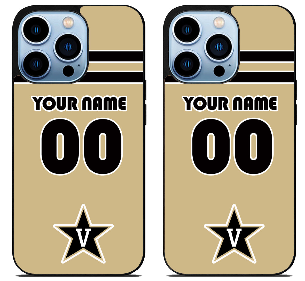 Custom Personalized Vanderbilt Commodores iPhone 15 Pro | iPhone 15 Pro Max Case