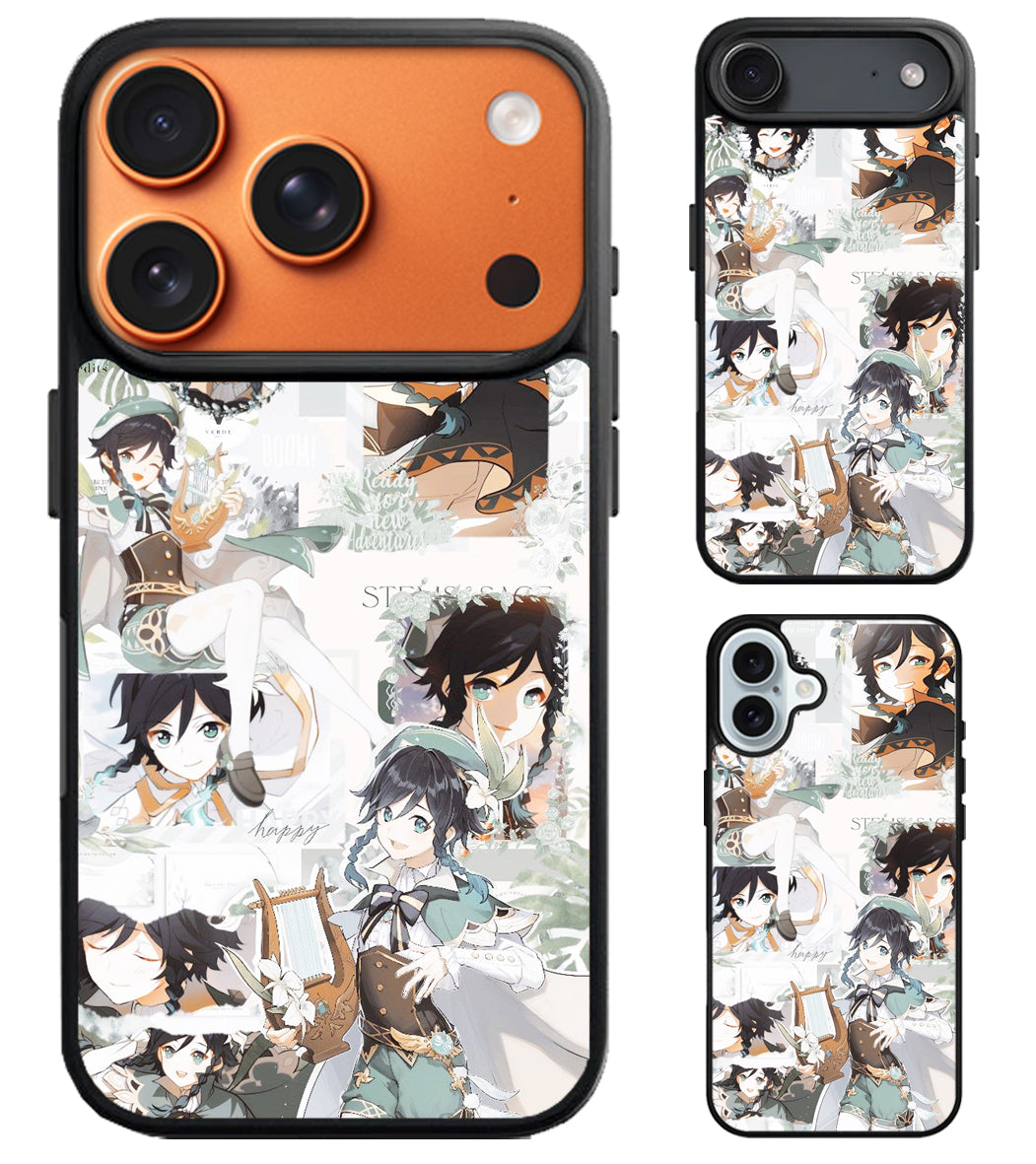 Venti Collage genshin impact iPhone Air | iPhone 17 | 17 Pro | 17 Pro Max Case