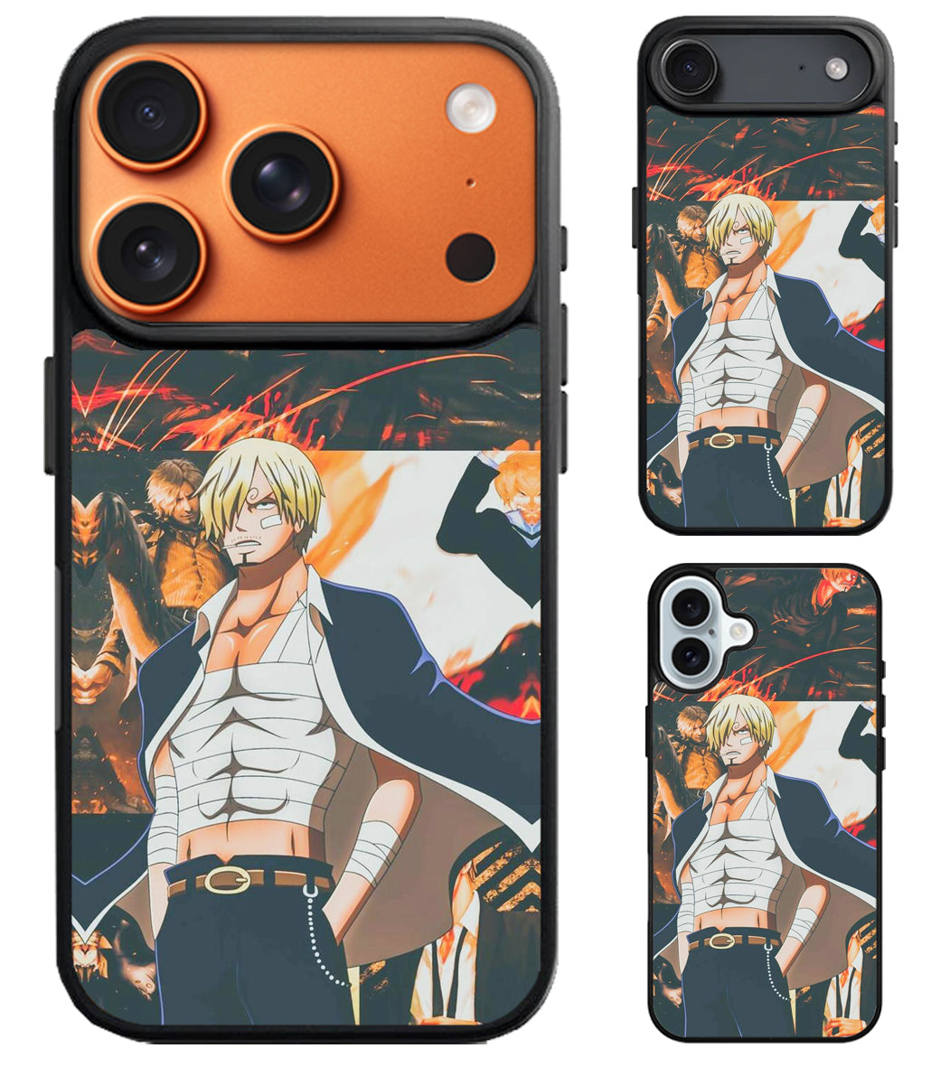 Vinsmoke Sanji One Piece Collage iPhone Air | iPhone 17 | 17 Pro | 17 Pro Max Case