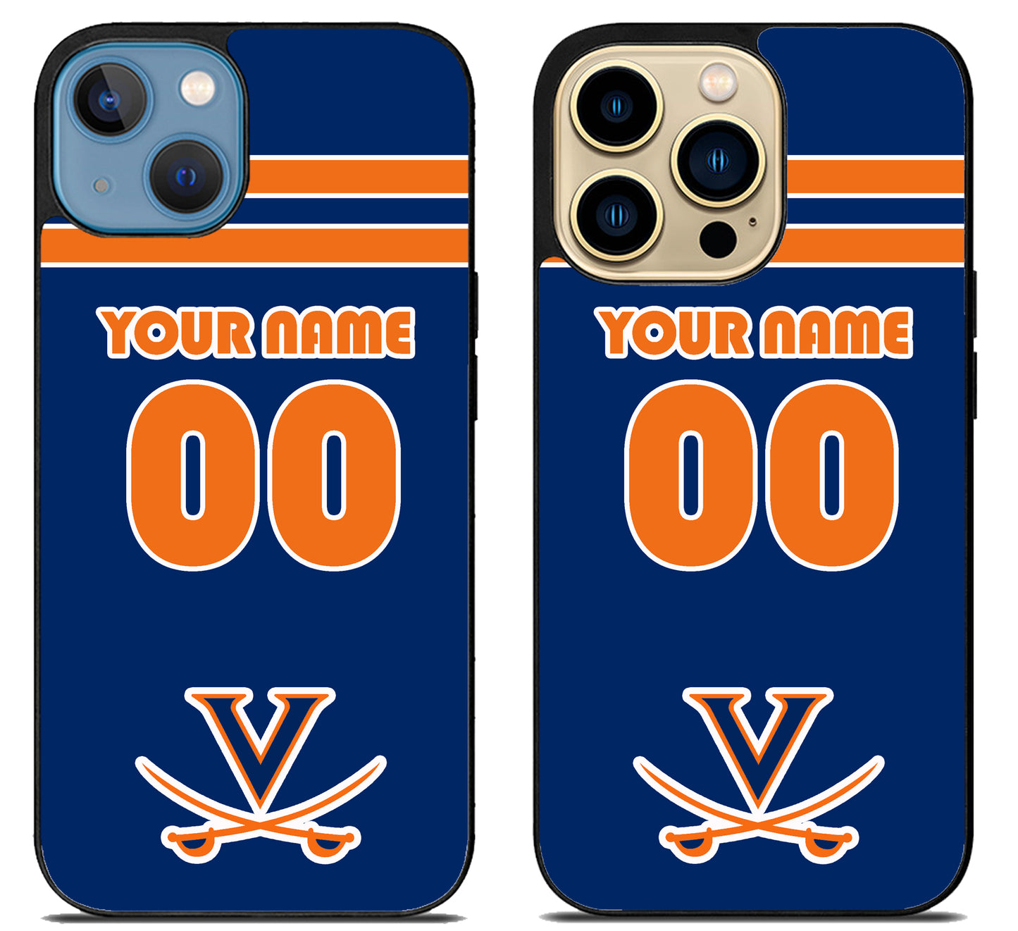 Custom Personalized Virginia Cavaliers iPhone 14 | 14 Plus | 14 Pro | 14 Pro Max Case