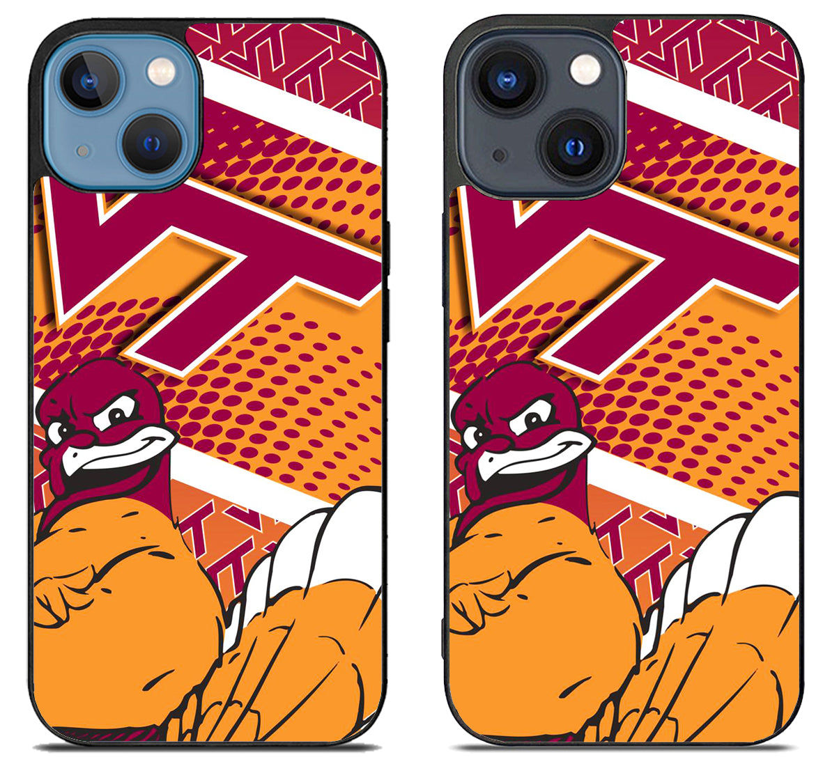 Virginia Tech Hokies Colorfull iPhone 15 | iPhone 15 Plus Case