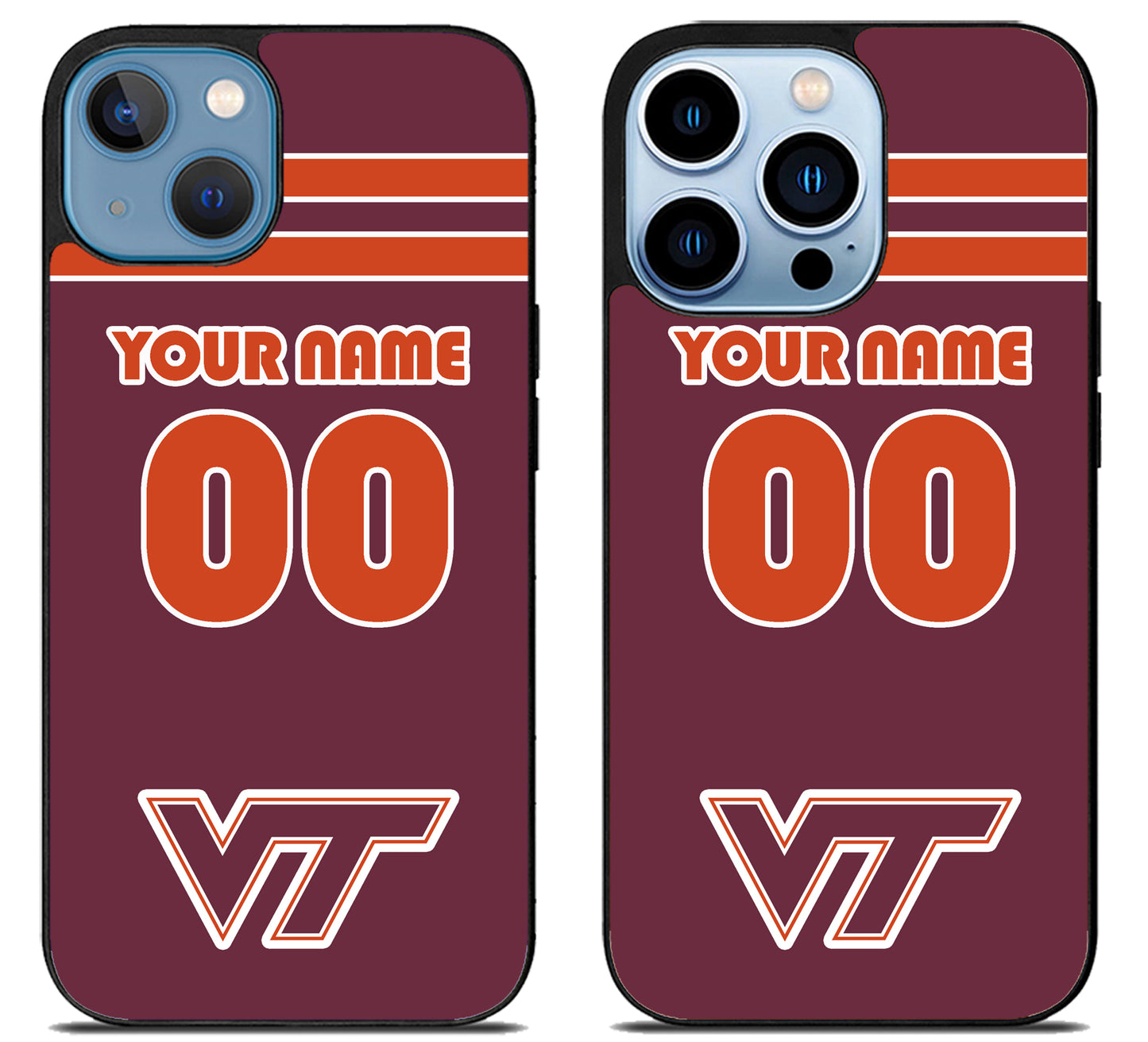 Custom Personalized Virginia Tech Hokies iPhone 13 | 13 Mini | 13 Pro | 13 Pro Max Case