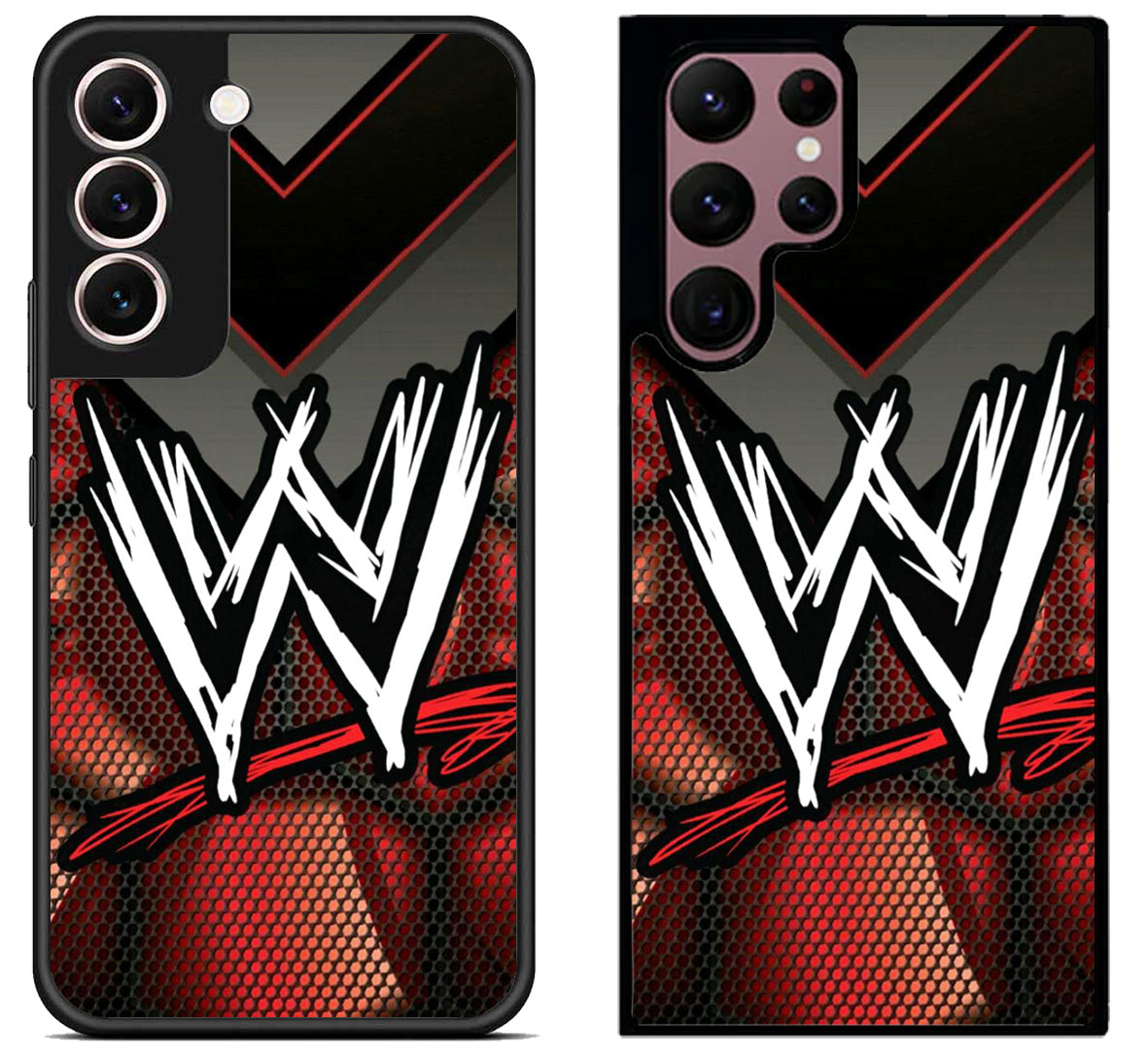 WWE Logo Wallpaper Samsung Galaxy S22 | S22+ | S22 Ultra Case