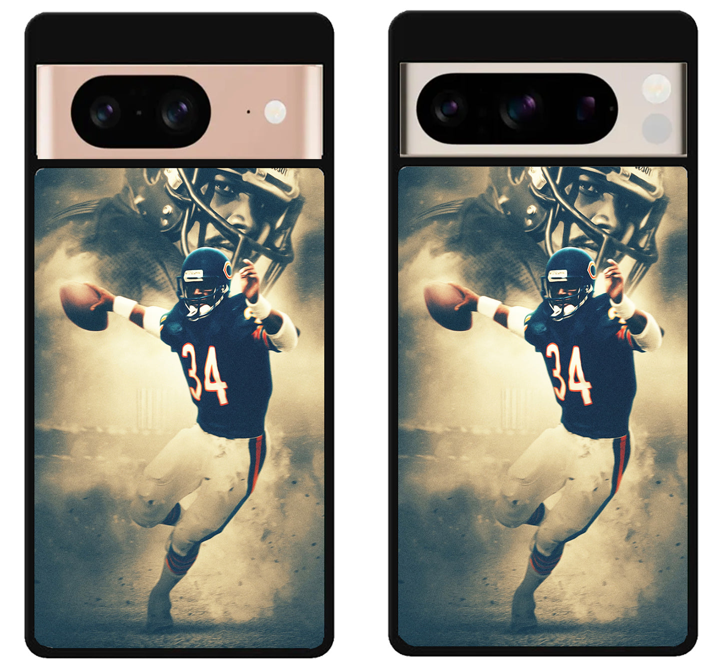 Walter Payton Chicago Bears Artwork Google Pixel 8 | 8 Pro Case