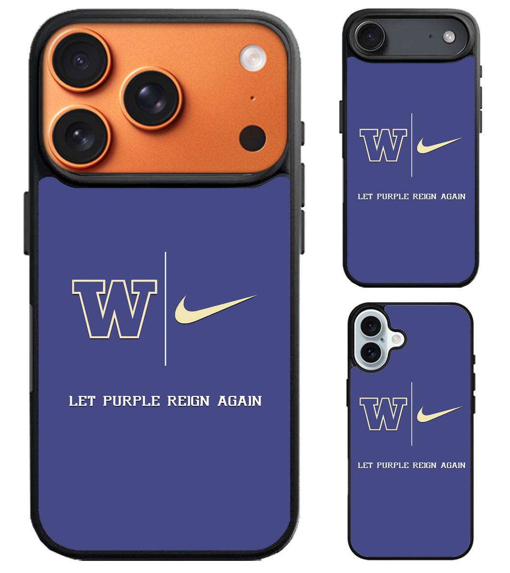 Washington Huskies Let Purple iPhone Air | iPhone 17 | 17 Pro | 17 Pro Max Case