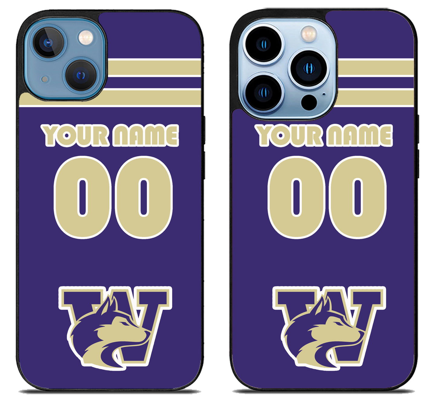 Custom Personalized Washington Huskies iPhone 13 | 13 Mini | 13 Pro | 13 Pro Max Case